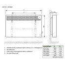 VAILLANT eloMENT VER 10/5 elektromos konvektor digitális termosztáttal, 1000W