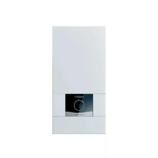 Vaillant electronicVED pro VED E 18/8B átfolyós elektromos vízmelegítő fehér előlappal, forgatógombbal