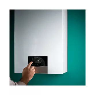 Vaillant ecoTEC Plus fali kondenzációs gázkazán fehér előlappal, digitális kezelőfelülettel