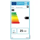 Vaillant ecoTEC Plus VU 25 CS/1-5 gázkazán energiacímkéje, A osztály, 25 kW, 51 dB