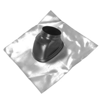   Saunier Duval ferdetető átvezetés ólom gallérral, fekete színben 100/125 mm