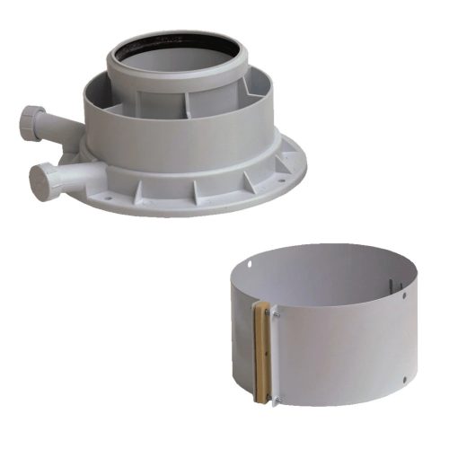 Saunier Duval koncentrikus indító idom PPs/alu 80/125 mm (Semia, Thema, Isotwin Condens)