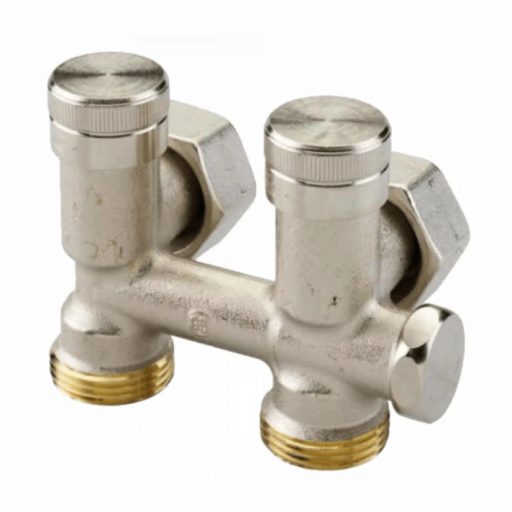 DANFOSS RLV-K kétcsöves golyóscsapblokk, sarok, G3/4" x G3/4"