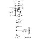 SCHELL Compact 2 piszoár beépítő szett, falba süllyesztett szerelés, érintés nélküli infravörös vezérlésű szelephez