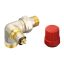X DANFOSS RA-N 15 termosztatikus radiátorszelep,térsarok,balos,Eurokón.,1/2"K