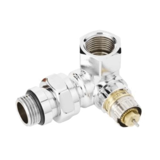 X DANFOSS RA-NCX 15 termosztatikus radiátorszelep, térsarok, balos, 1/2"-1/2"K