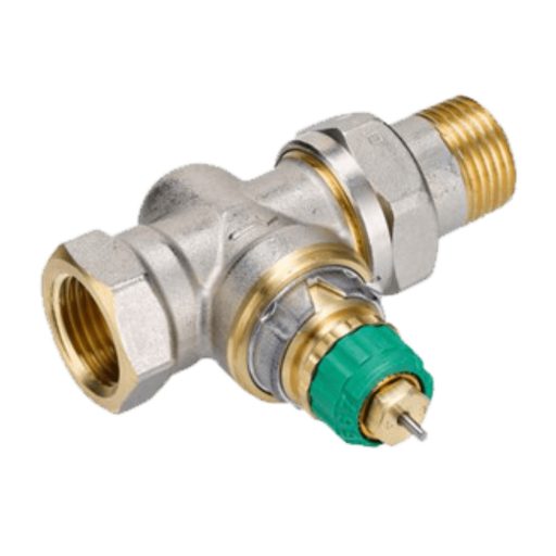X DANFOSS RA-DV termosztatikus radiátorszelep, dinamikus, egyenes, 1/2", F