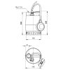 GRUNDFOS Unilift KP 350-A-1 búvárszivattyú szennyezett vízre 10 méteres kábellel