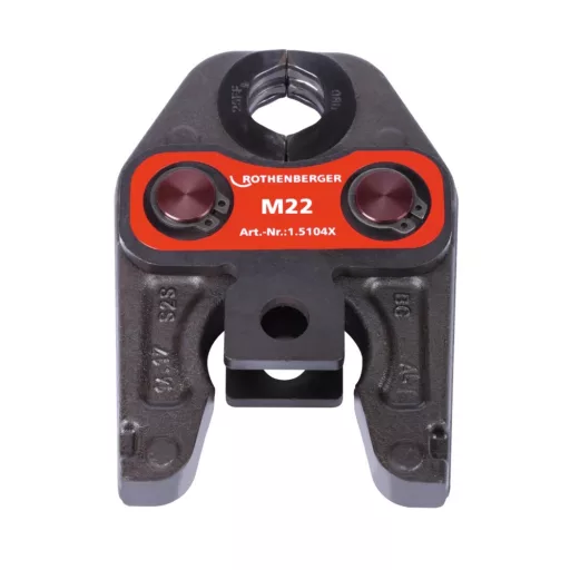 Rothenberger M22 préspofa 22 mm, fém présbilincs piros címkével, elölnézet