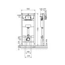 SCHELL Montus C120 beépíthető WC tartály szerelőkerettel