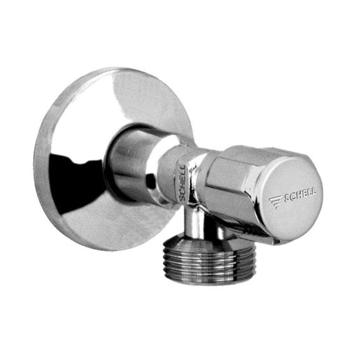 SCHELL Comfort sarokszelep, mosógéptöltő, króm, 1/2" x 3/4"