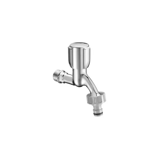 SCHELL Comfort tömlővéges kifolyószelep 1/2", króm, forgatógombos fejrésszel