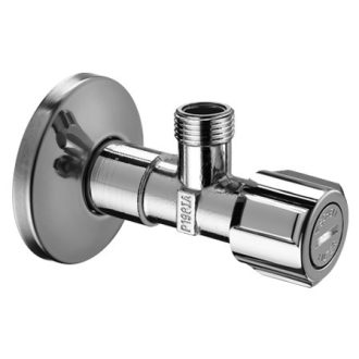  SCHELL Comfort sarokszelep SZŰRŐVEL, csavarzat nélkül, 1/2"-3/8"