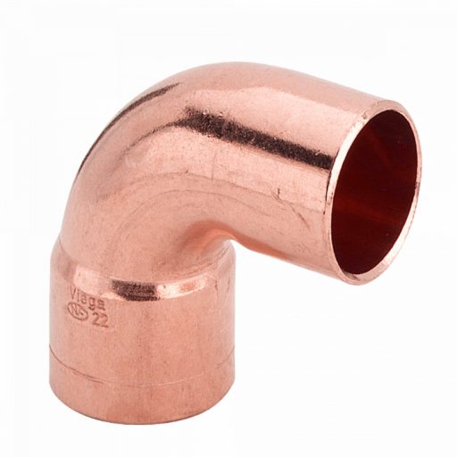 VIEGA 95092 forrasztható réz könyök, 90°, 1 tokos, 15mm