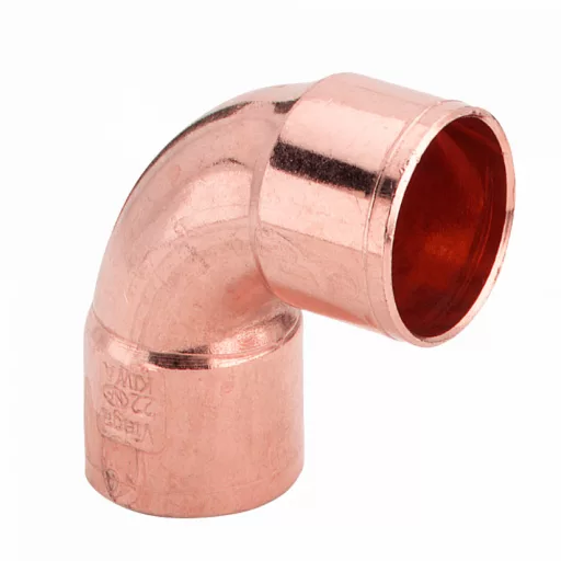 Viega 95090 forrasztható réz könyök 90°, 28mm, két tokos, réz csatlakozóidom