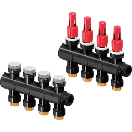 UPONOR Vario PLUS 4 körös osztó gyűjtő áramlásmérővel