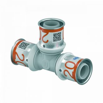   UPONOR S-Press PLUS PPSU műanyag egál T-idom ötrétegű csőhöz, 20 mm