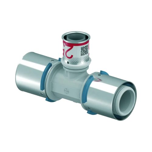 UPONOR S-Press PLUS PPSU műanyag szűkített T-idom ötrétegű csőhöz, 40x25x40 mm