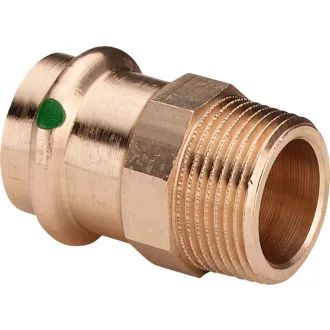 Viega Profipress vörösöntvény átmeneti idom préscsatlakozóval és külső menettel, 22mm x 3/4