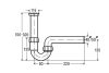 VIEGA 7985 csőszifon mosogatóhoz, 6/4"x40mm