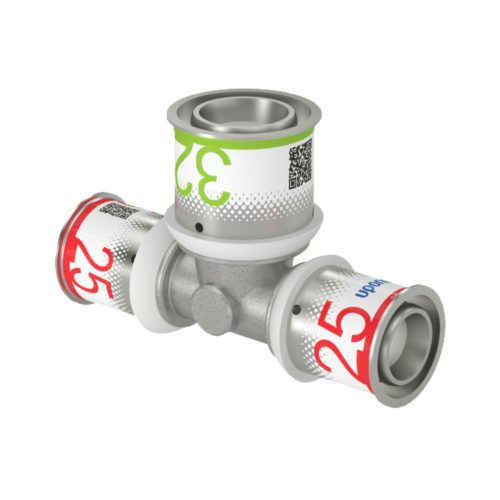 UPONOR S-Press PLUS szűkített T-idom ötrétegű csőhöz, 25x32x25 mm