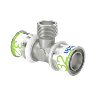   UPONOR S-Press PLUS menetes T-idom ötrétegű csőhöz, 32 x 3/4" K x 32