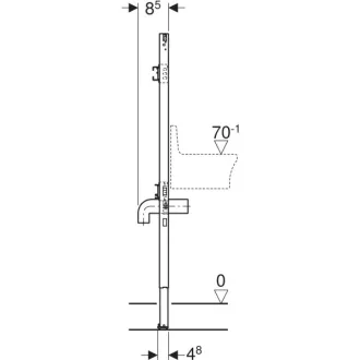 GEBERIT Duofix univerzális bidé szerelőelem, 112cm