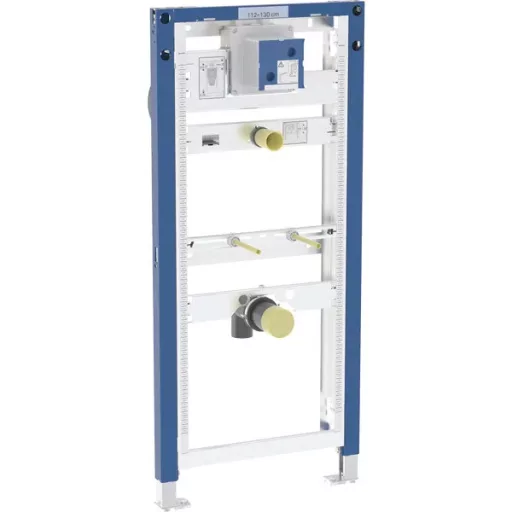 Geberit Duofix univerzális vizelde szerelőelem kék állványvázzal, 112-130 cm magasság