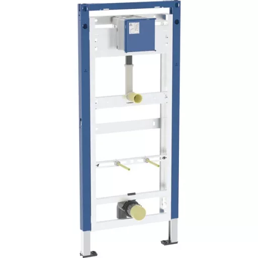 Geberit Duofix vizelde szerelőelem BASIC vezérléshez, kék-fém keret öblítőtartállyal, 130 cm