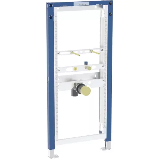 Geberit Duofix vizelde szerelőelem kék állványkerettel, 112-130 cm állítható magassággal