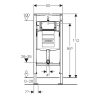 GEBERIT Duofix beépíthető WC tartály gyerek WC-hez, Sigma tartállyal