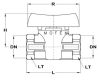 XMOFÉM Flexum nikkelezett golyóscsap gázra 1/2" BB