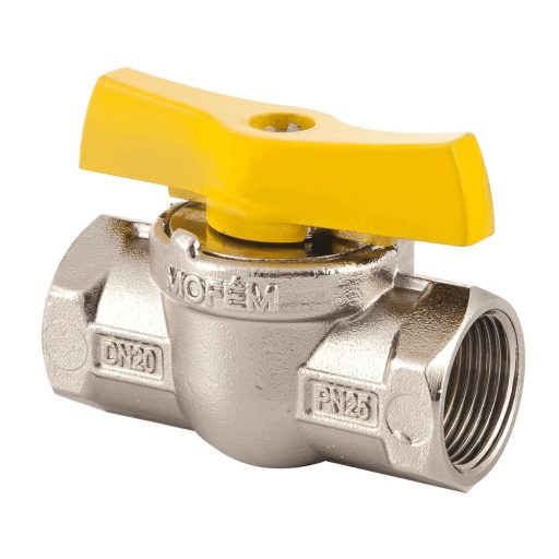 X MOFÉM Flexum nikkelezett golyóscsap gázra 3/4" BB