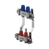 UPONOR Vario 2 körös C2 inox szelepes osztó-gyűjtő áramlásmérővel, 1" x 3/4"
