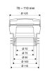 UPONOR Decibel légbeszívó szelep, 70 - 110 mm