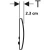 GEBERIT Delta 01 nyomólap Basic WC tartályhoz, matt króm 