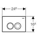 X GEBERIT Delta 21 nyomólap Basic WC tartályhoz, fehér