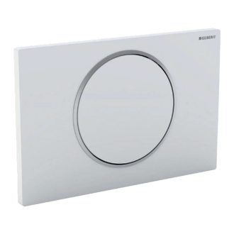   GEBERIT Sigma 10 egy gombos nyomólap WC tartályhoz, fehér / fényes króm