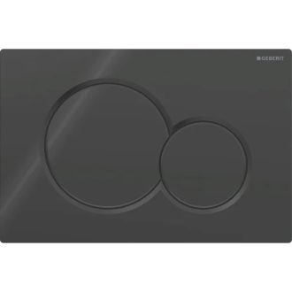 GEBERIT Sigma 01 nyomólap WC tartályhoz, fekete 