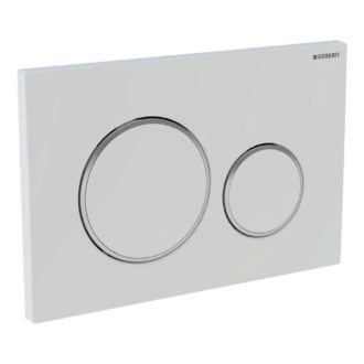   GEBERIT Sigma 20 nyomólap WC tartályhoz, fehér / fényes króm