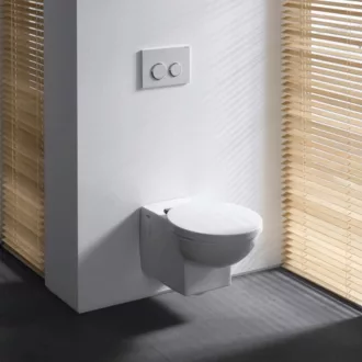   GEBERIT Sigma 20 nyomólap WC tartályhoz, fehér / fényes króm