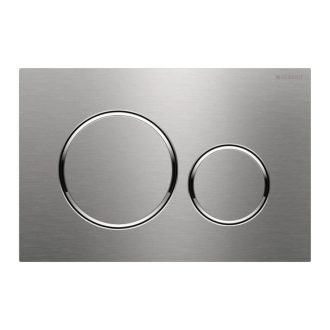   GEBERIT Sigma 20 nyomólap WC tartályhoz easy-to-clean bevonattal, szálcsiszolt / fényes króm 