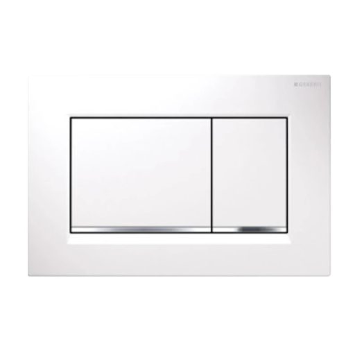 GEBERIT Sigma 30 nyomólap WC tartályhoz, fehér / fényes króm