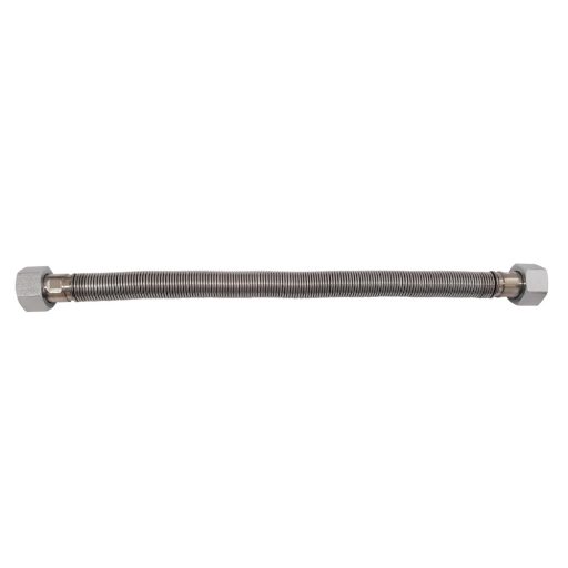 Nyújtható inox flexibilis bordáscső 20 - 40 cm, 1/2" BB