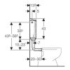 GEBERIT AP116plus alacsonyra szerelhető Natura WC-tartály tabletta tartóval