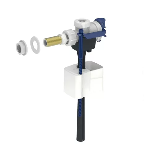 Geberit 333 univerzális WC tartály töltőszelep 3/8" oldalsó bekötéssel, sárgaréz csatlakozóval
