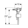GEBERIT 333 típusú univerzális töltőszelep WC tartályhoz, 3/8"
