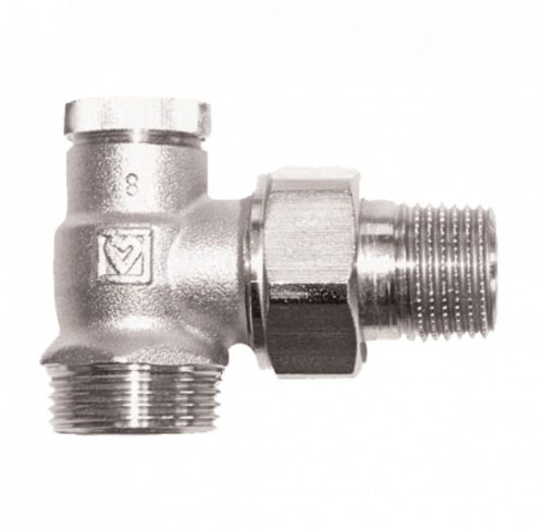 HERZ RL1 visszatérő radiátorszelep, sarok, 1/2" x G3/4"