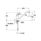 MOFÉM Trend Plus álló mosogató csaptelep