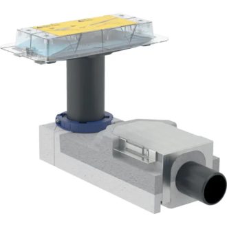   Geberit beépítőkészlet CleanLine zuhanyfolyókákhoz, 90-220 mm esztrichmagassághoz, DN50
